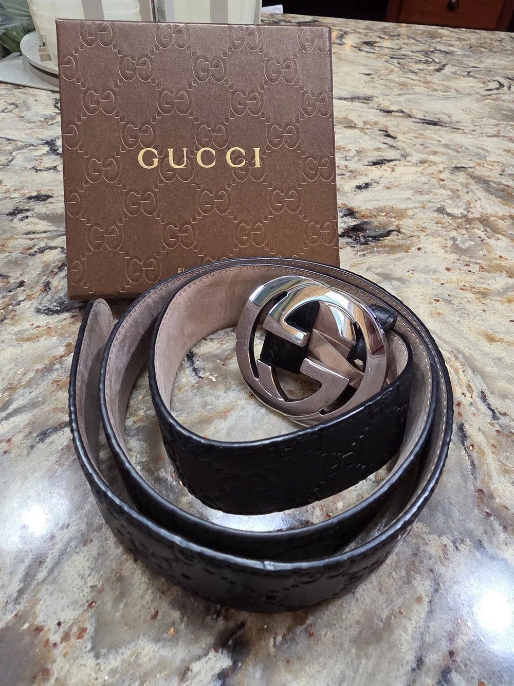 Authentic Gucci Belt Guccisdima Print
